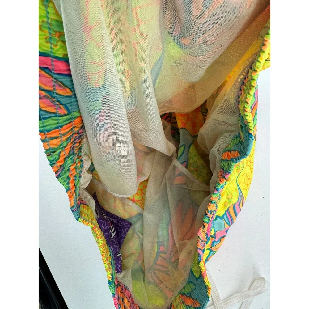Chubbies Swim Trunks Mens Large Multicolor‎ Pineapple Floral Mesh Lined Shorts